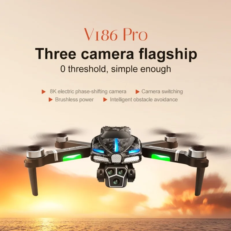 Drone Gimbal 2 Axis - Drone V186 Pro Baru Motor Tanpa