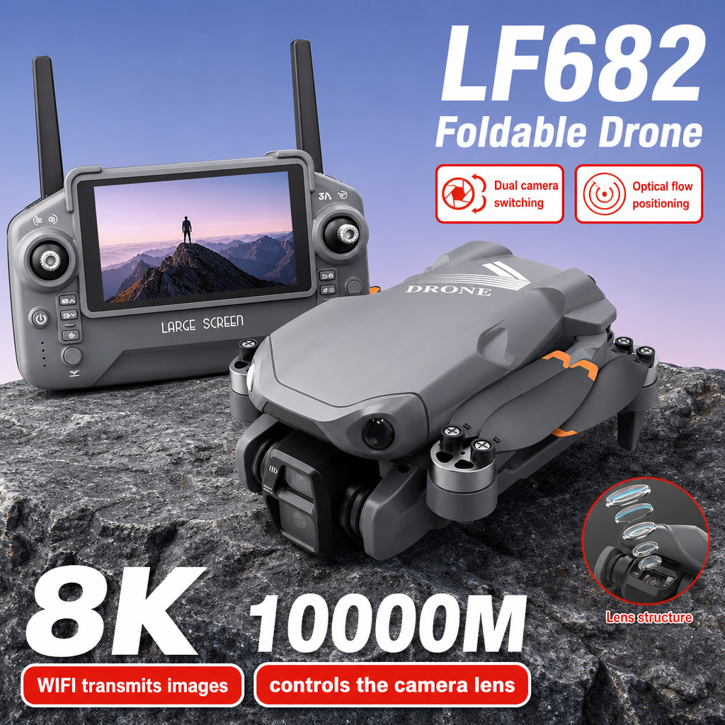 Drone Gimbal 2 Axis - Foto Udara Drone LF682 8K HD