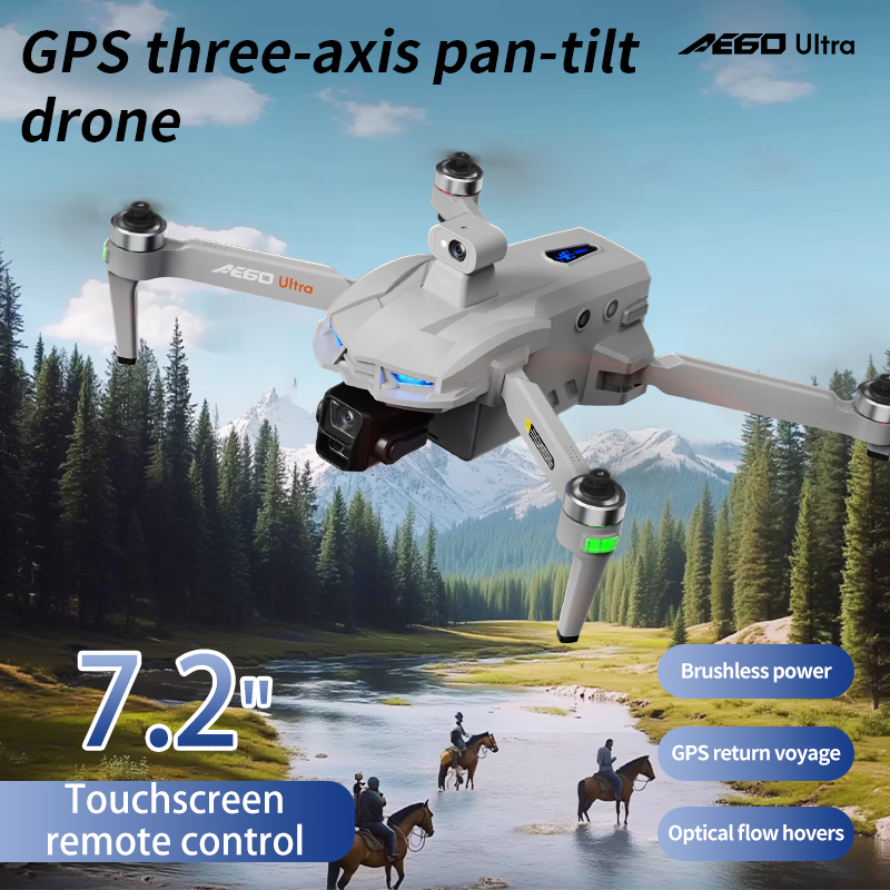 Drone GPS AE60 URTLA 2025 Kame - Drone Gimbal Mount ulasan dan harga