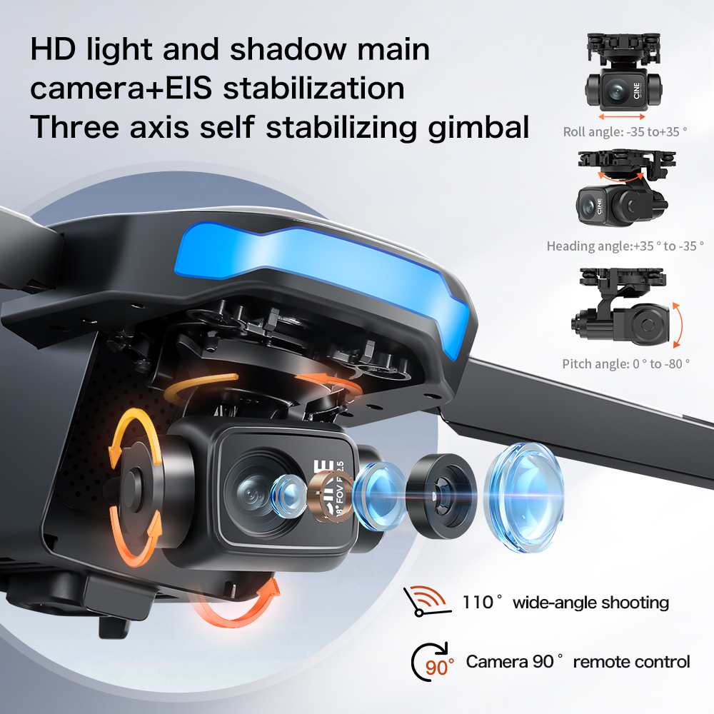 Drone Baru S-X1 MAX GPS 8K Pro - Drone Gimbal Mount ulasan dan harga